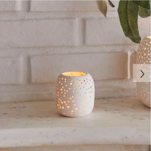 West Elm porcelain tea light candle holder